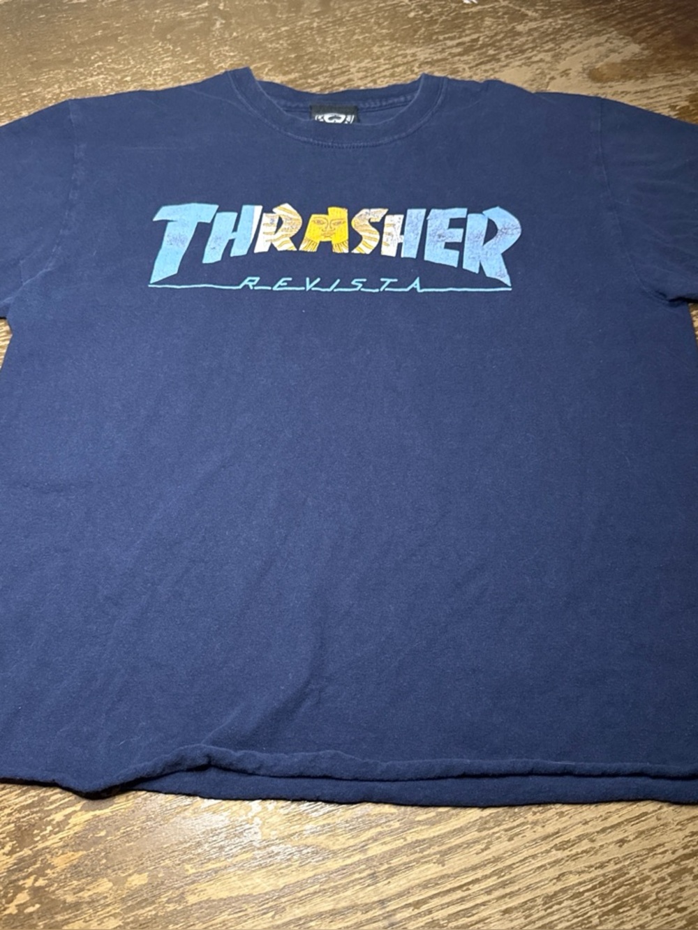 Thrasher Navy Multi-Color Graphic Tee